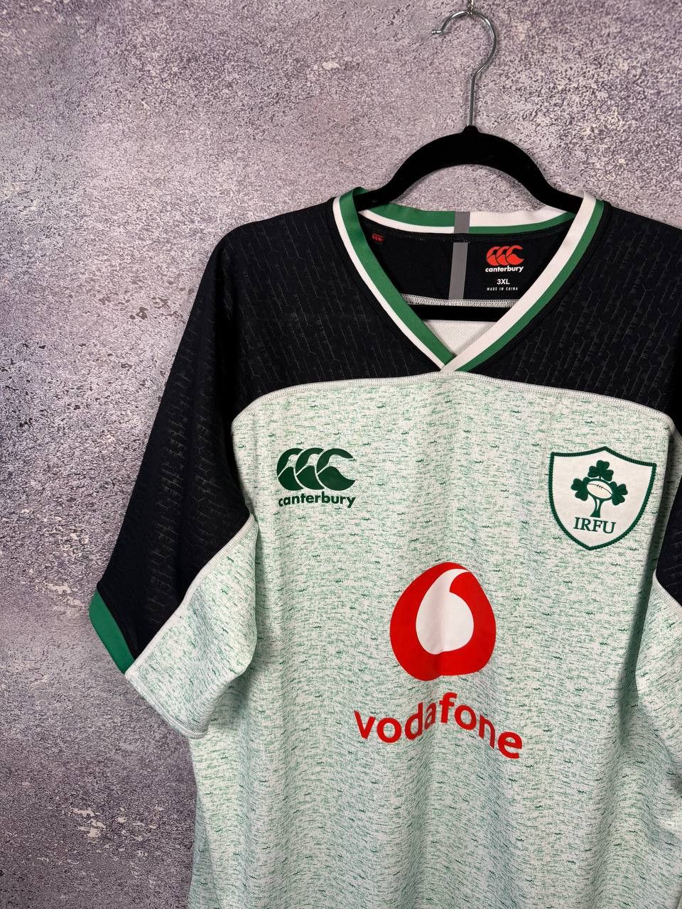 Canterbury of New Zealand × Vintage Ireland IRFU Irish Rugby Union 2019 Canterbury Jersey Size US XXL / EU 58 / 5 - 2 Thumbnail