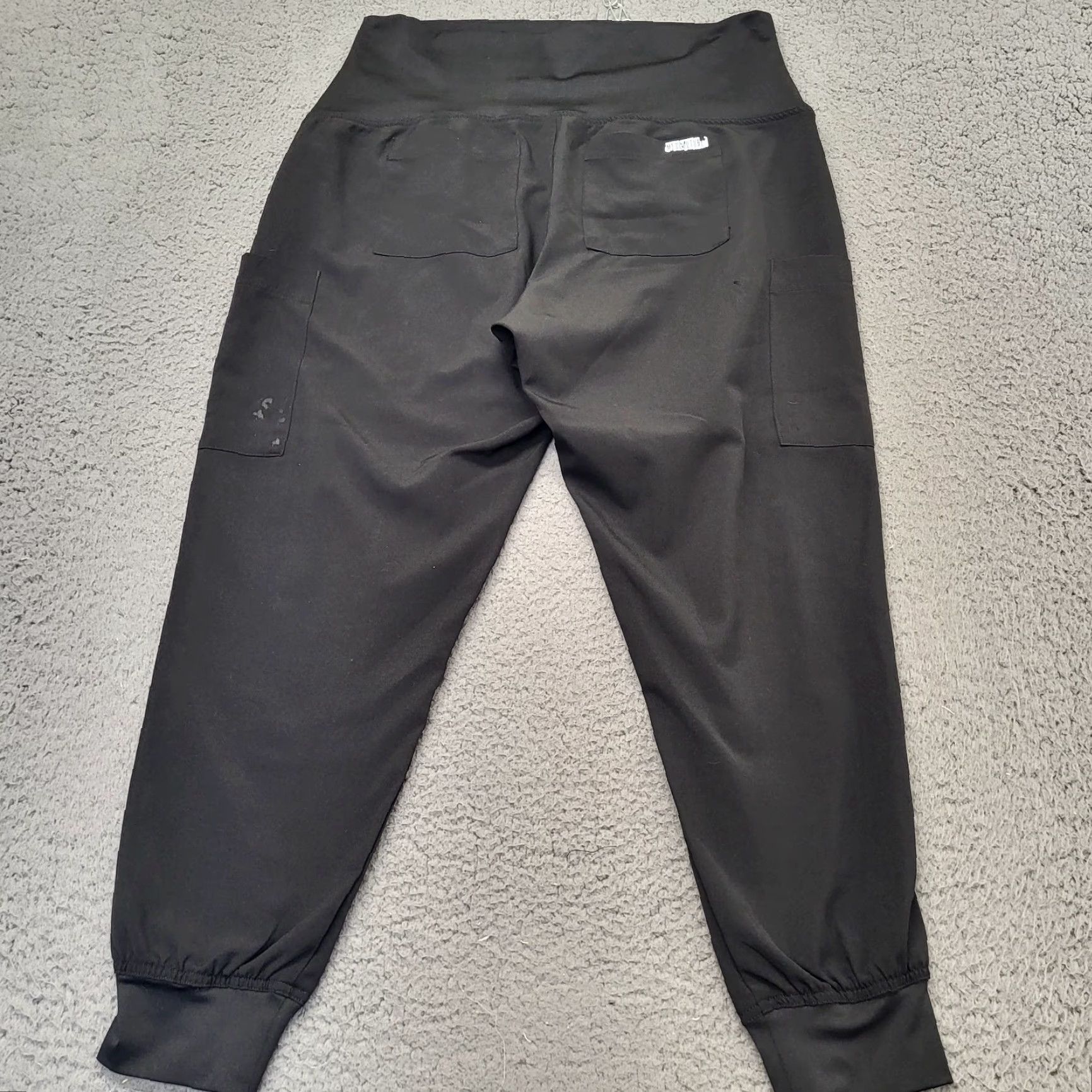 Vintage Med Couture Pants Women's M Black Jogger Scrub Yoga AthleticWomen Size 32" / US 10 / IT 46 - 3 Thumbnail