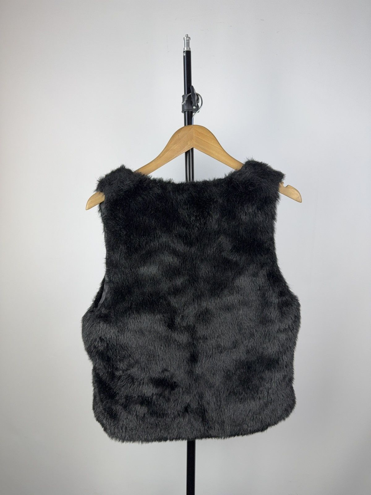 Other Vintage 90s Faux Fur Vest Japanese style Black Italy Size M / US 6-8 / IT 42-44 - 7 Thumbnail