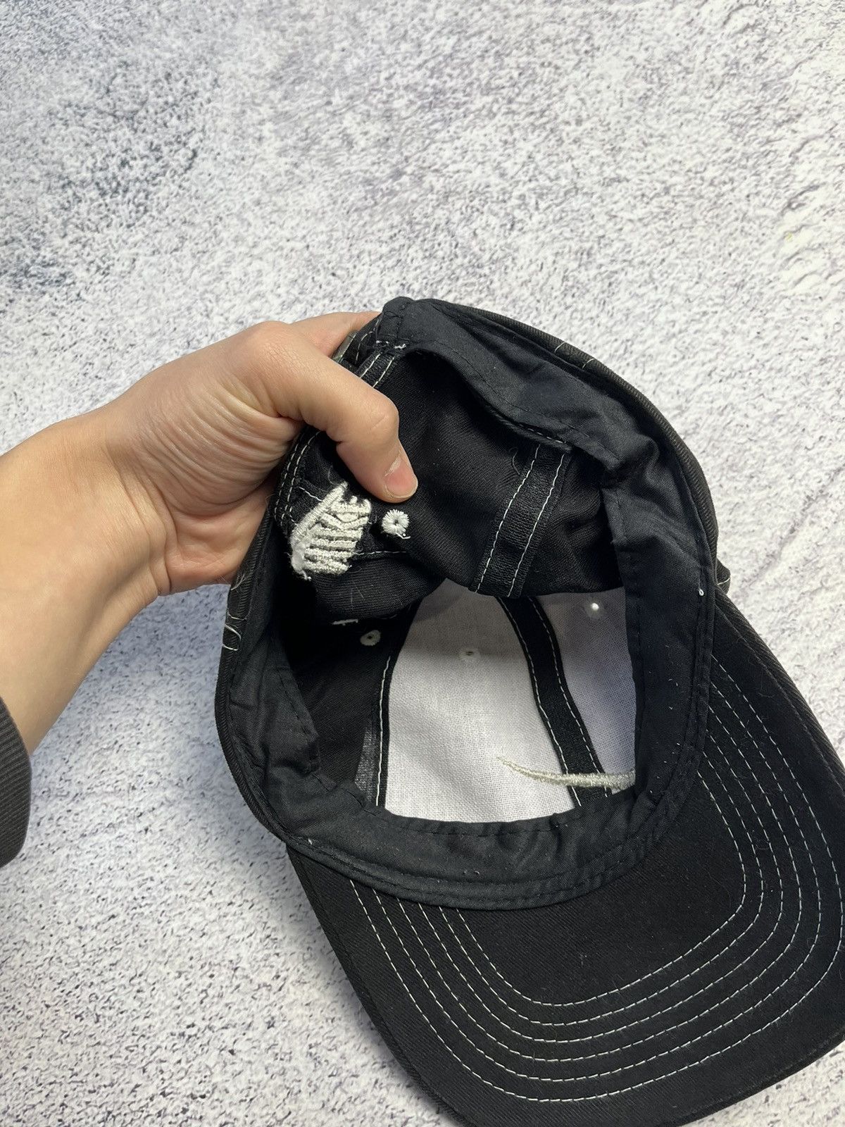 Nike Vintage Nike Cap Hat Small Logo Swoosh One Size Size ONE SIZE - 14 Thumbnail