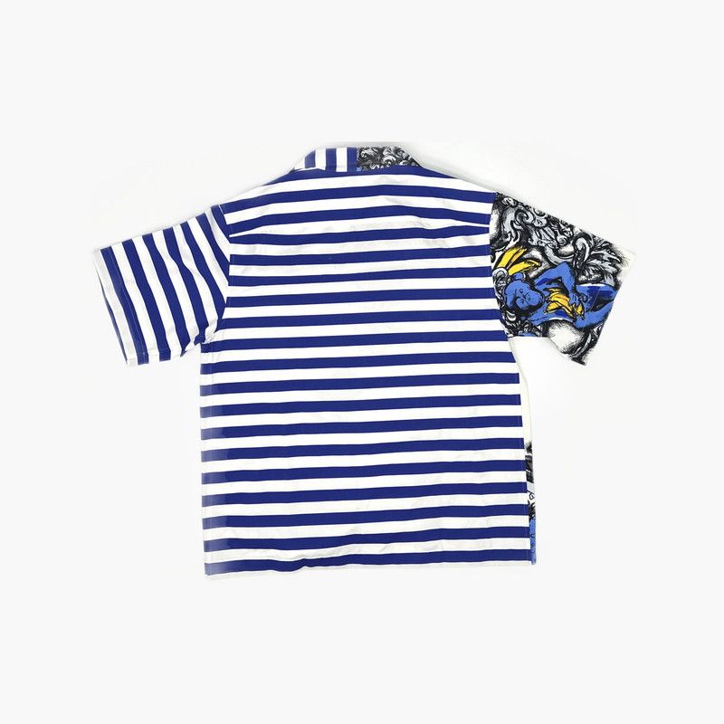 Prada Prada Blue Cartoon Print Short Sleeve Shirt Size US M / EU 48-50 / 2 - 1 Thumbnail
