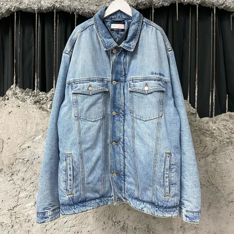 Martine Rose Martine Rose Light Blue Men's Long Sleeve Jacket 0089 Size US L / EU 52-54 / 3 - 1 Thumbnail