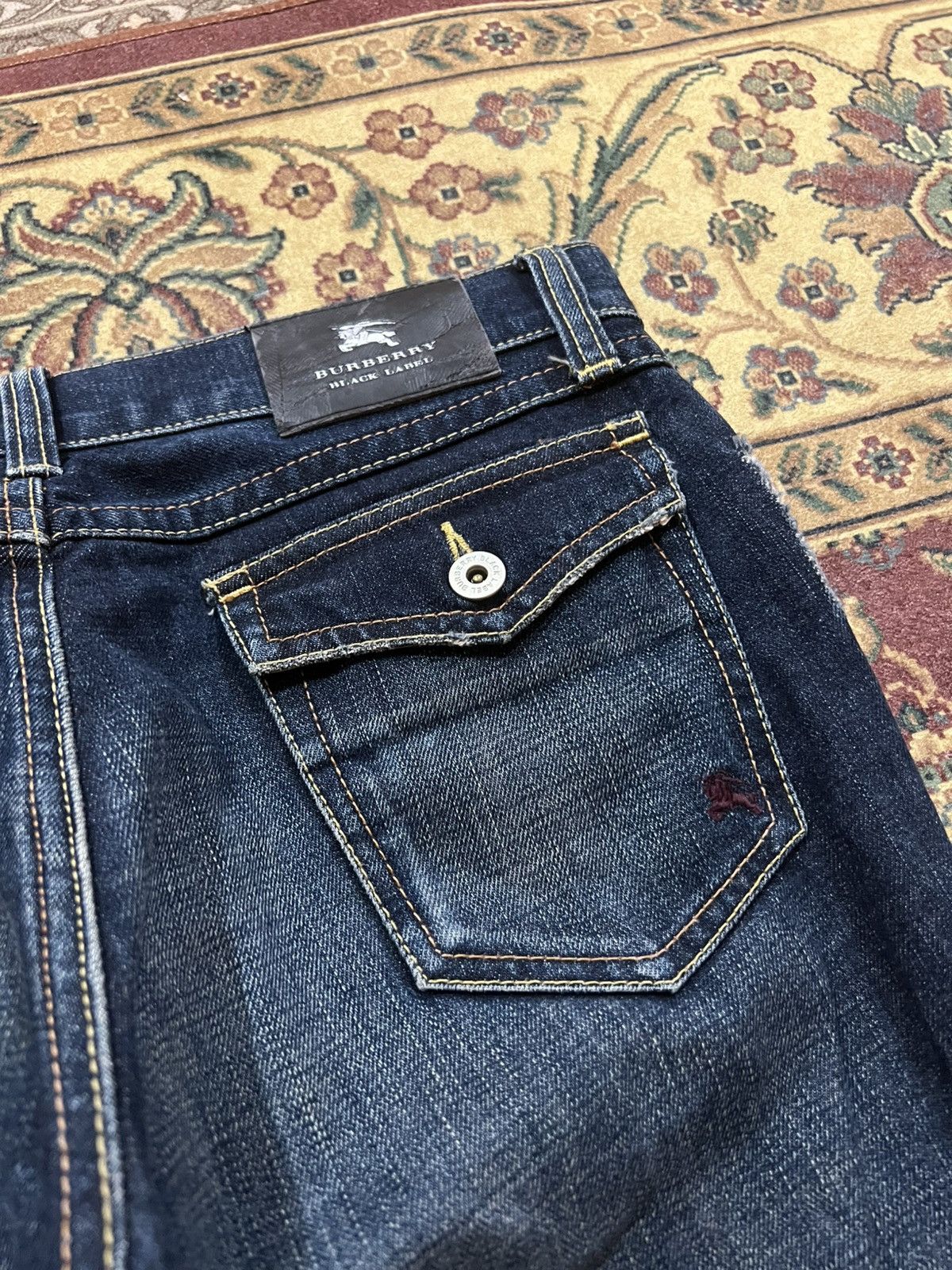 💥Flare💥Burberry Black Label Distressed Flare Jean