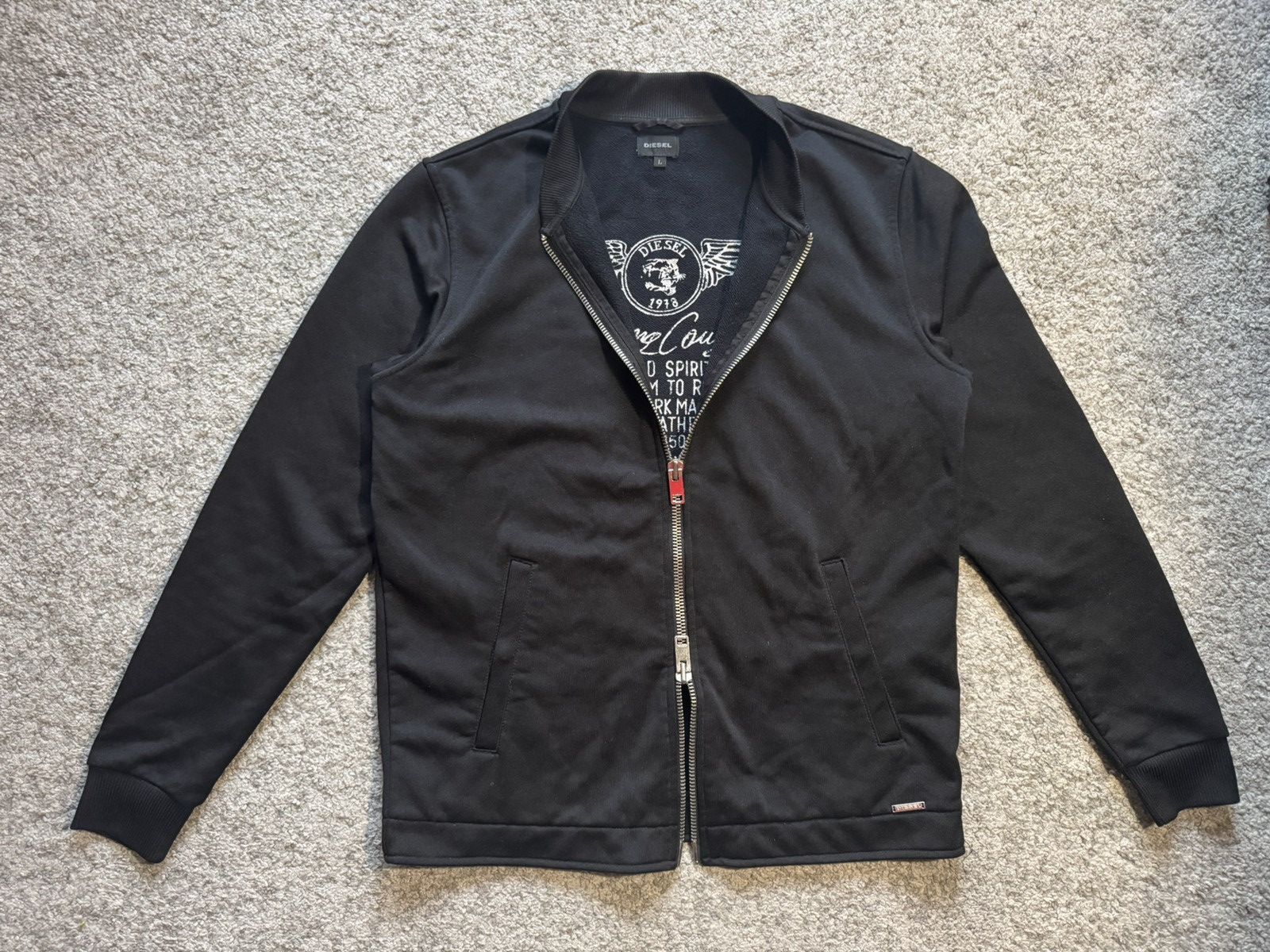 Diesel Basic Diesel superior quality knit double zip sweater Size US L / EU 52-54 / 3 - 3 Thumbnail