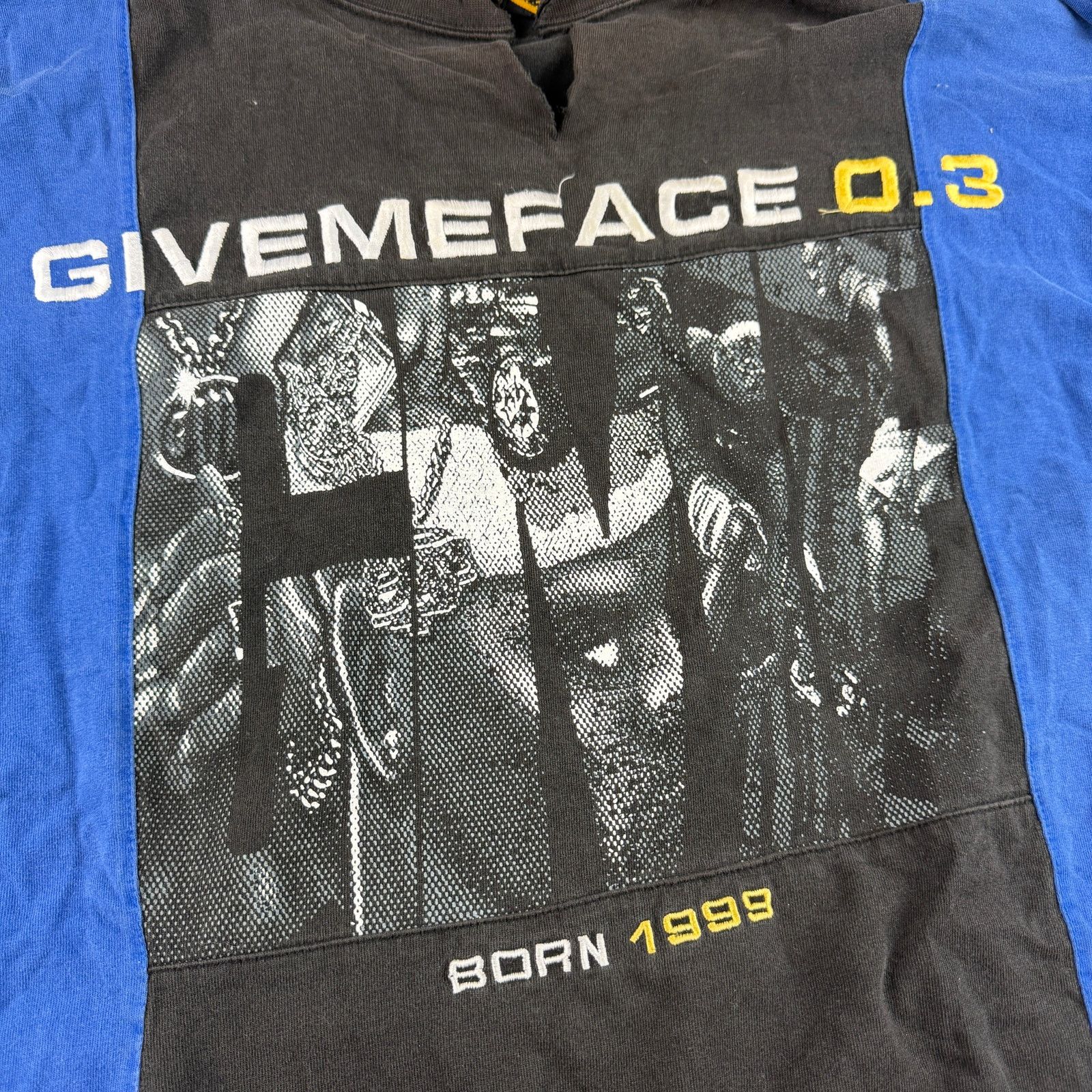 Vintage Give Me Face Long Sleeve Shirt 2XL Distressed Y2K Streetwear Size US XXL / EU 58 / 5 - 1 Thumbnail