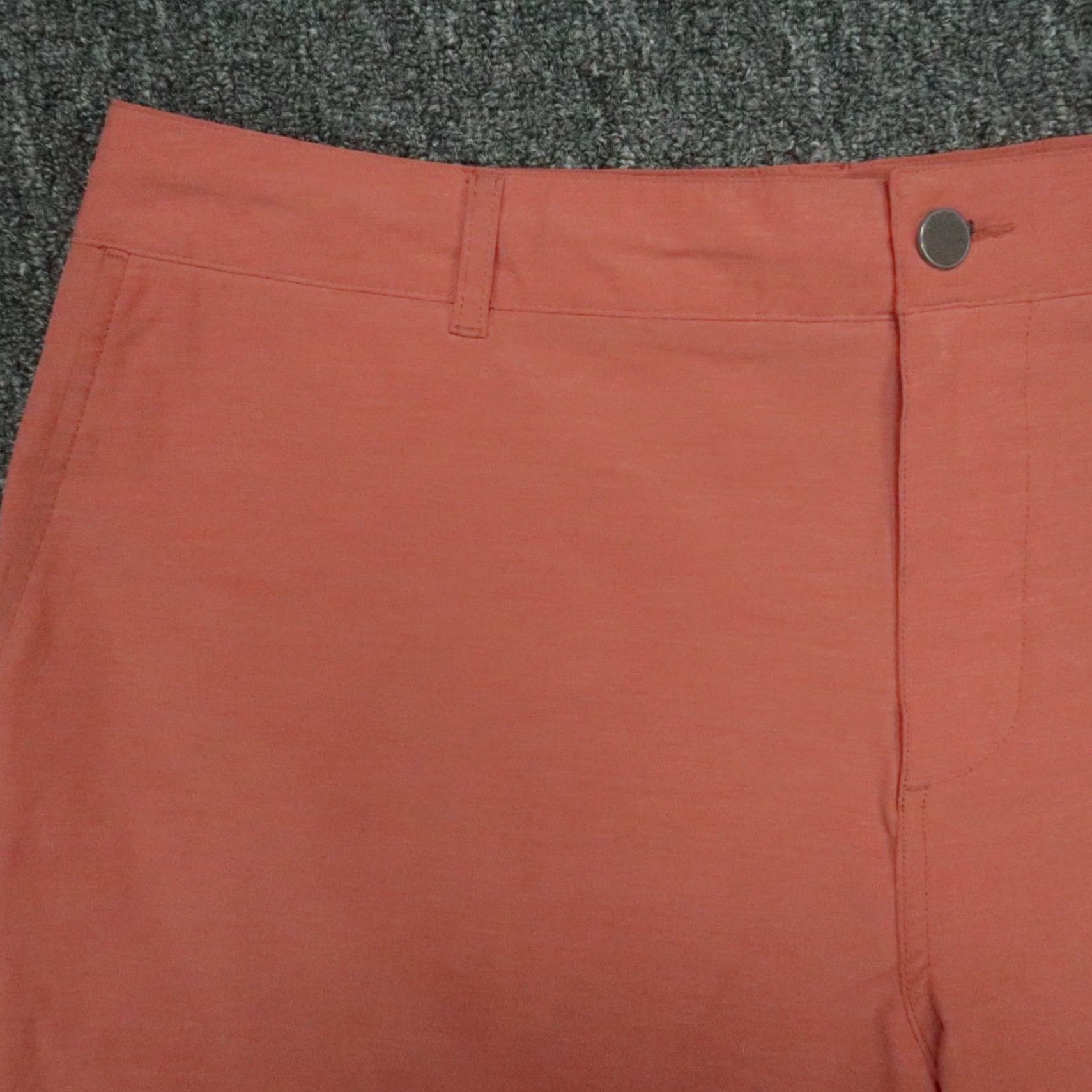 Faherty Faherty Shorts Mens 38 Orange Red All Day Chino Stretch Lightweight Pocket Zip 9in Inseam Casual Travel Regular Mens Size US 38 / EU 54 - 2 Thumbnail