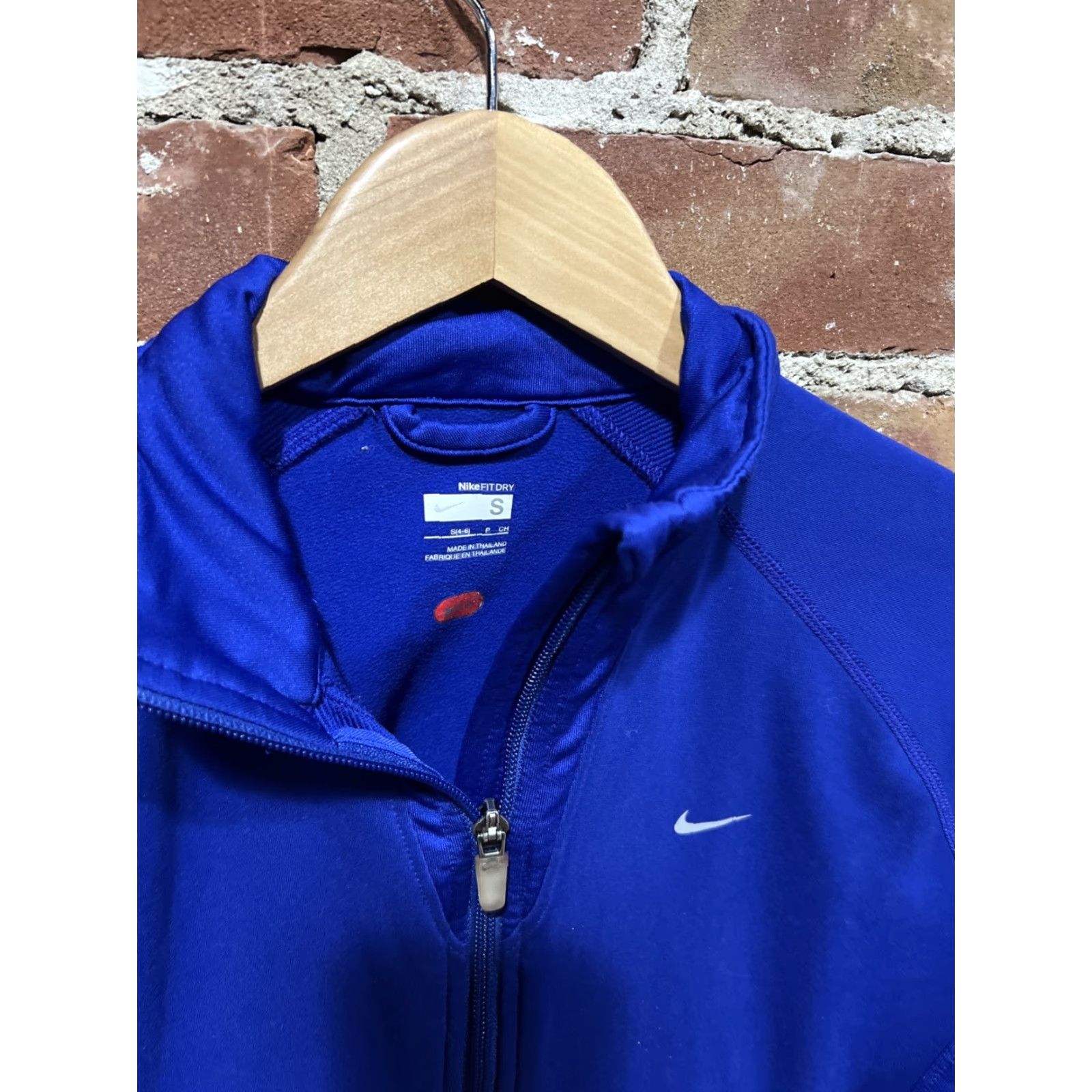 Nike Nike Fit Dry Active Running Jacket Womens Small Full Zip Pockets Blue Size S / US 4 / IT 40 - 2 Thumbnail