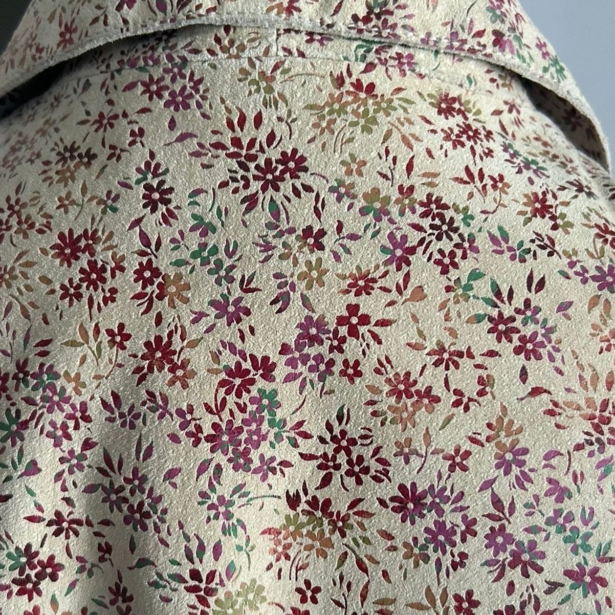 Express Floral Metallic Leather Jacket, 80's MINT condition Size M / US 6-8 / IT 42-44 - 2 Thumbnail