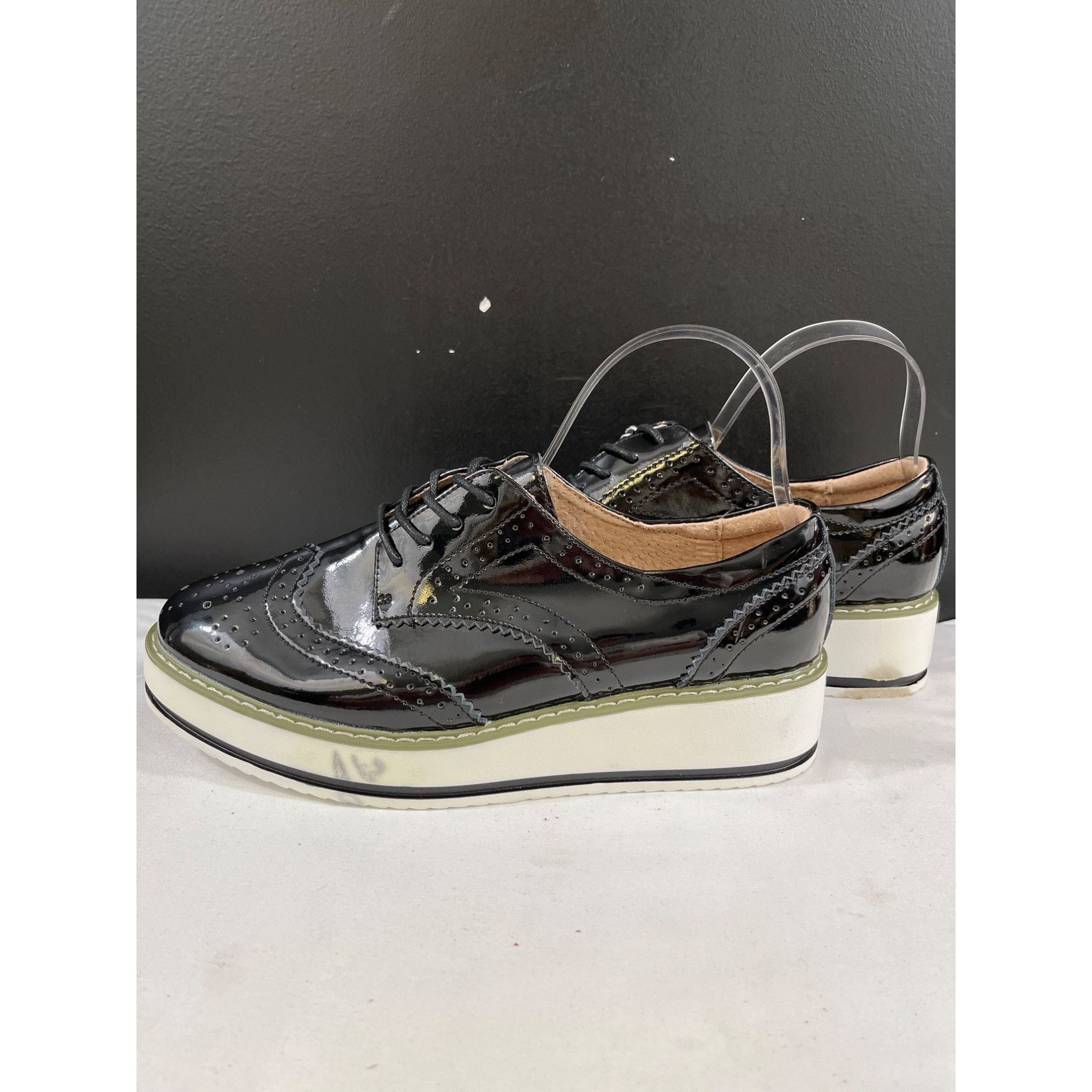 Other DADAWEN Women's Black Platform Oxford Size 8.5 SKU 6216 Size US 8.5 / IT 38.5 - 5 Thumbnail