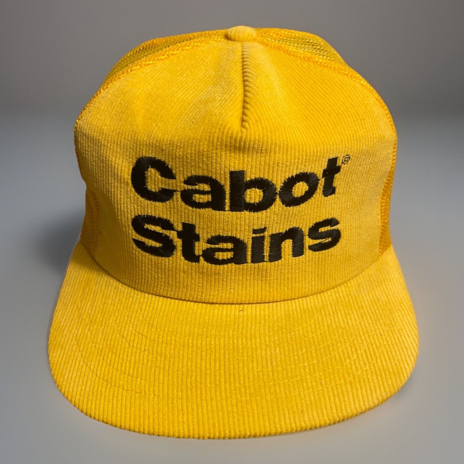 Vintage VTG 80S CABOT WOOD STAINS CARPENTRY RETRO CORDUROY TRUCKER Size ONE SIZE - 1 Thumbnail