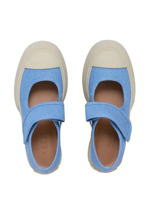 Marni o1w1db11125 Pablo Mare Jane Sneakers in Blue Size US 7 / IT 37 - 4 Thumbnail