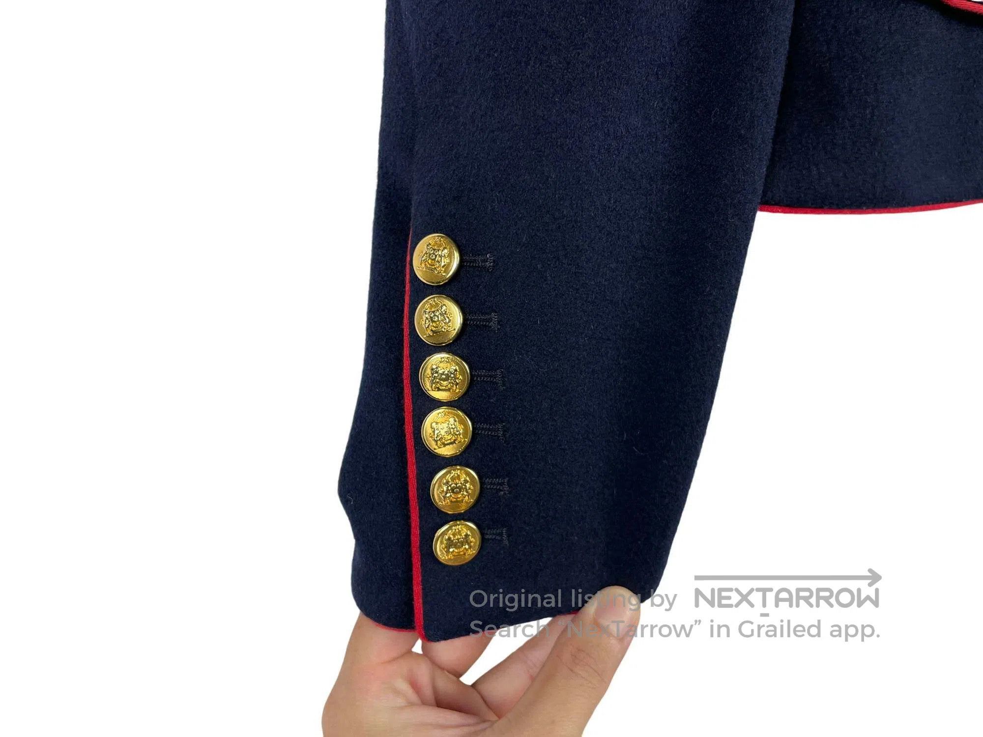 Celine CELINE size 39 Wool Gold Button Jacket Size S / US 4 / IT 40 - 5 Thumbnail