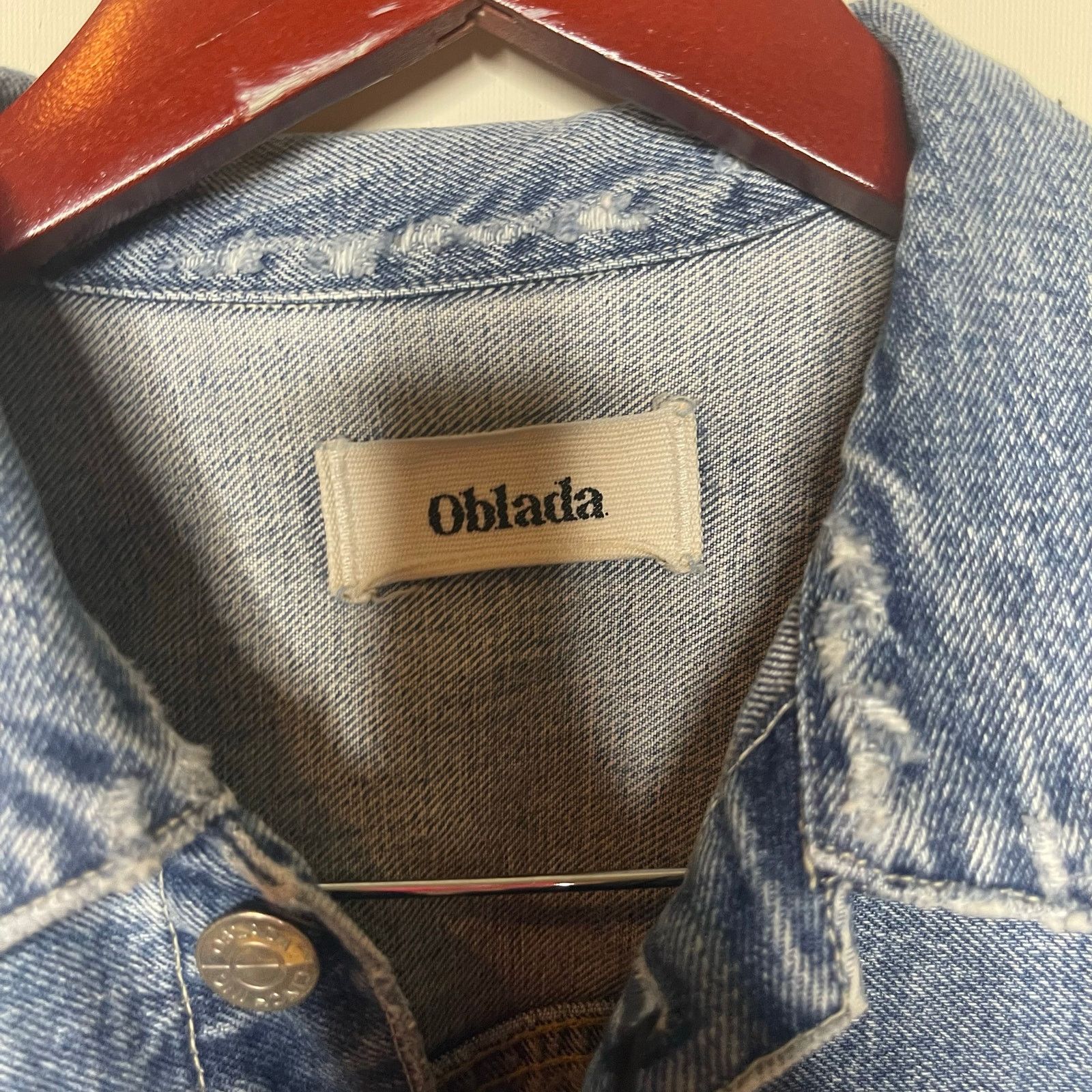 Other New Oblada Japanese Denim Jacket in Vintage Blue Unisex Sz M Size US M / EU 48-50 / 2 - 2 Thumbnail