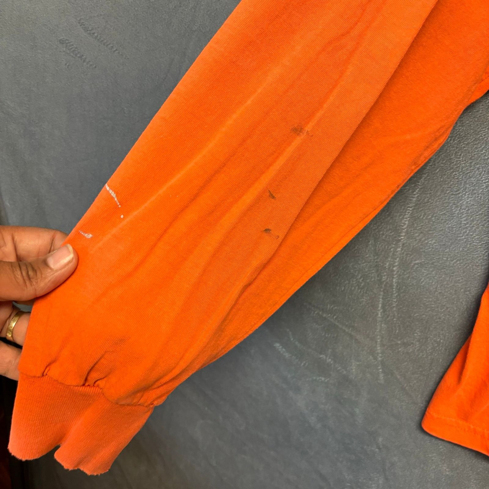 Gildan PG&E Shirt Long Sleeve Orange Utility XL Zero in on Safety Size US XL / EU 56 / 4 - 16 Thumbnail