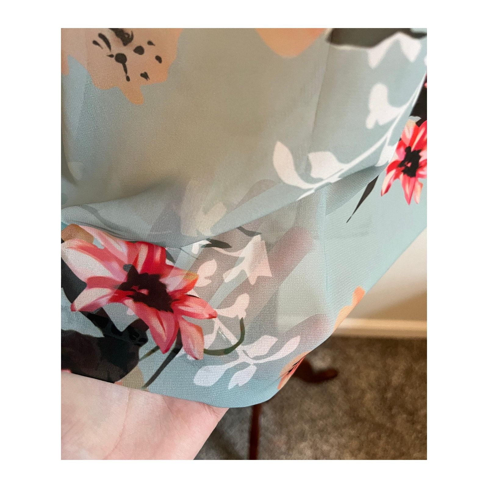 Other Amazon Pastel Floral Sheer Open 3/4 Sleeve Kimono Medium Size M / US 6-8 / IT 42-44 - 5 Thumbnail