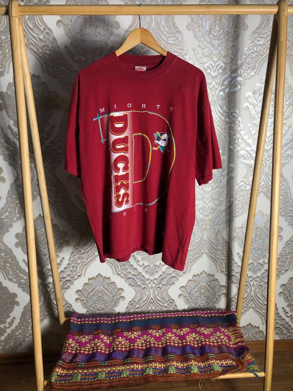 Nutmeg × Vintage VERY RARE NUTMEG MIGHTY DUCKS 1993 T-SHIRT HOCKEY RETRO Y2K Size US XL / EU 56 / 4 - 1 Thumbnail