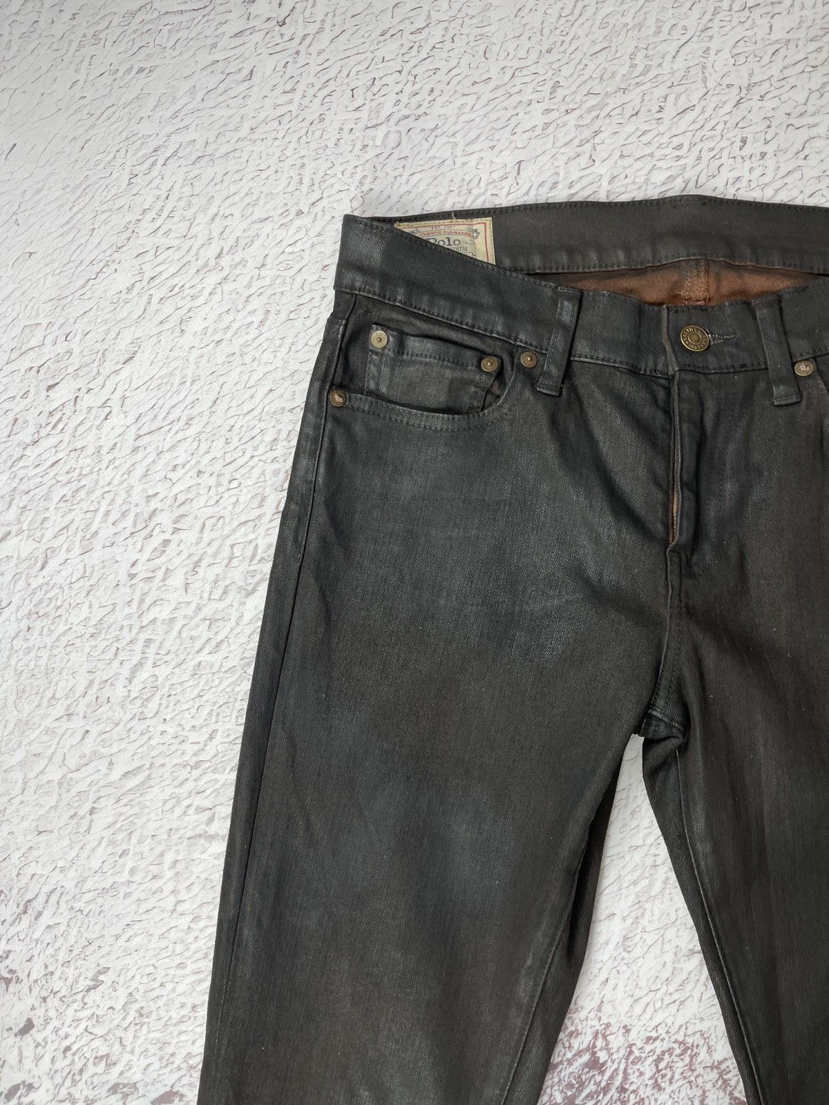 Polo Ralph Lauren Polo Ralph Lauren Talon zipper waxed style jeans pants Size 29" - 8 Thumbnail