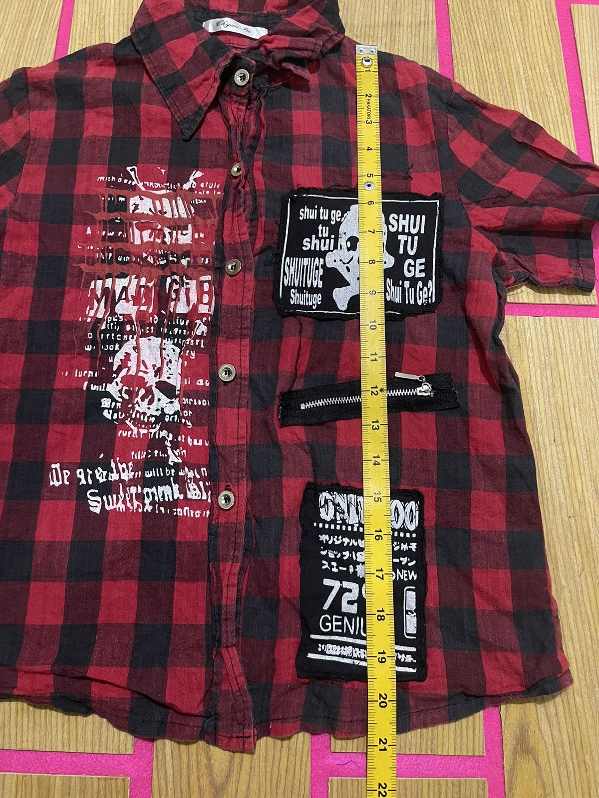 If Six Was Nine Y2K CHYAN IN short sleeve shirt skull ifsix style Size M / US 6-8 / IT 42-44 - 9 Thumbnail