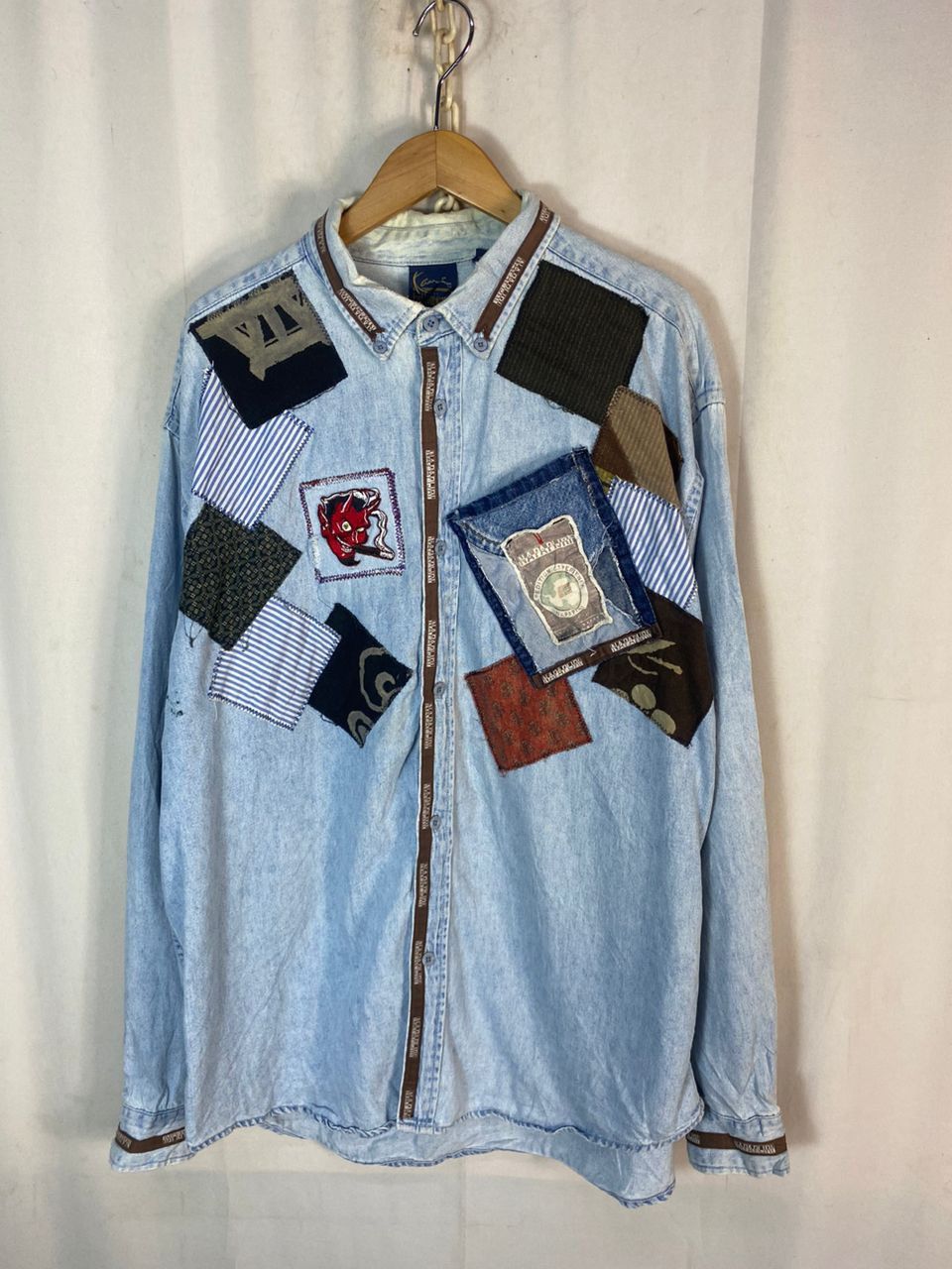Karl Kani × Napapijri Napapijri patches button up denim jacket by karl kani Size US XL / EU 56 / 4 - 1 Thumbnail