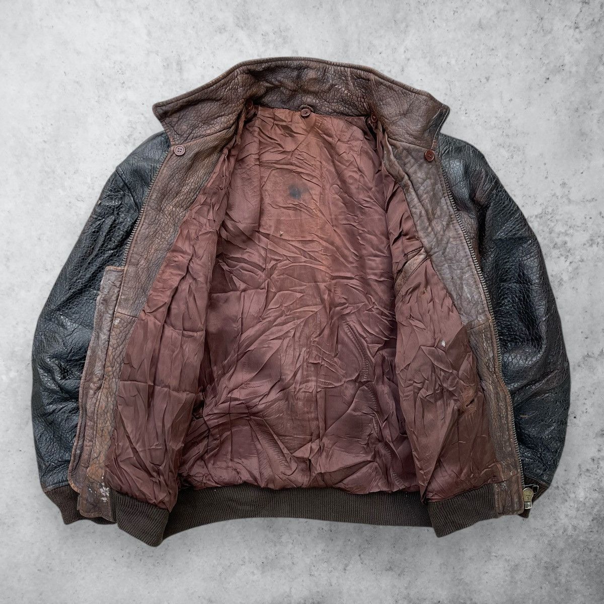 Japanese Brand × Vintage 🔥Vintage Japanese Brand Sheepskin Leather Bomber Jacket Size US M / EU 48-50 / 2 - 4 Thumbnail