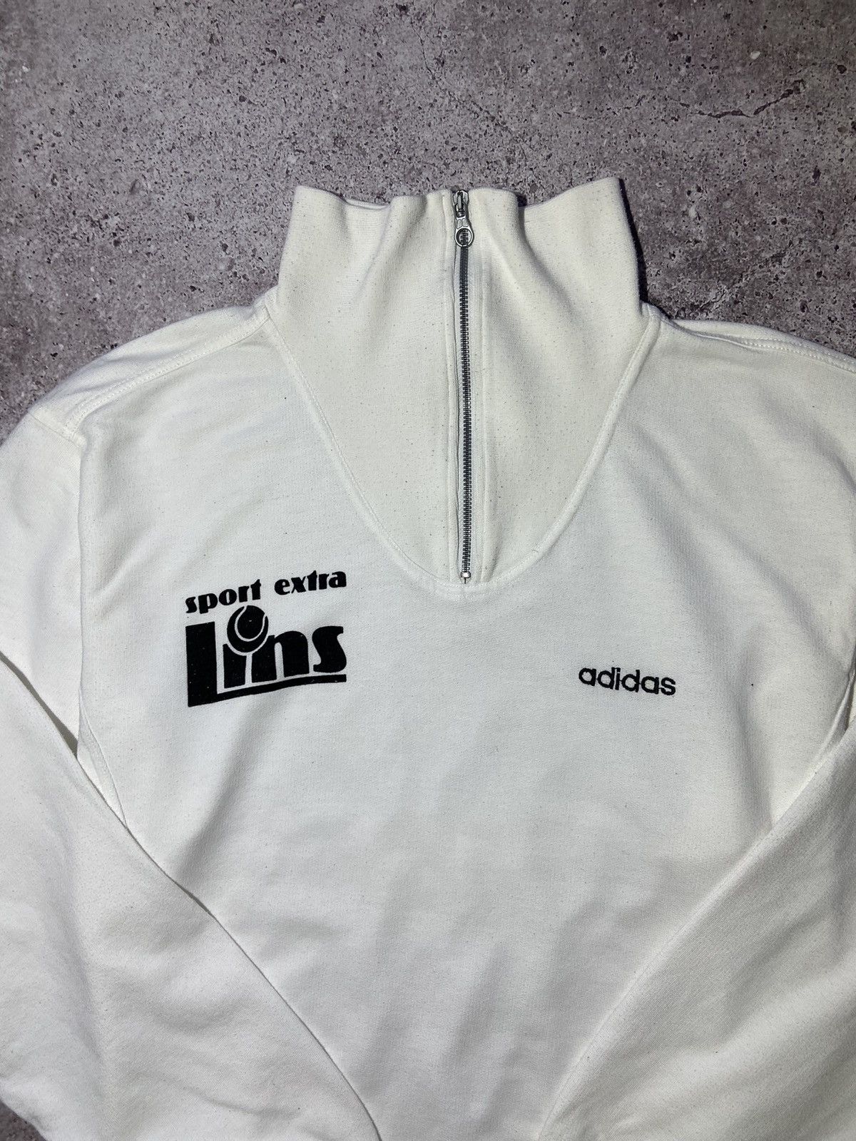 Adidas × Vintage 💥Adidas vintage 80s-90s rare white sweatshirt‼️ Size US M / EU 48-50 / 2 - 2 Thumbnail