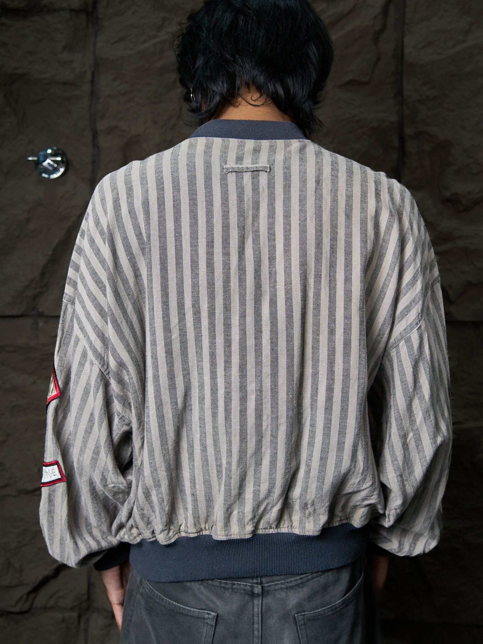 Jean Paul Gaultier Vintage Jean Paul Gaultier Nouvelle Cuisine Stripe Bomber Size US M / EU 48-50 / 2 - 3 Thumbnail