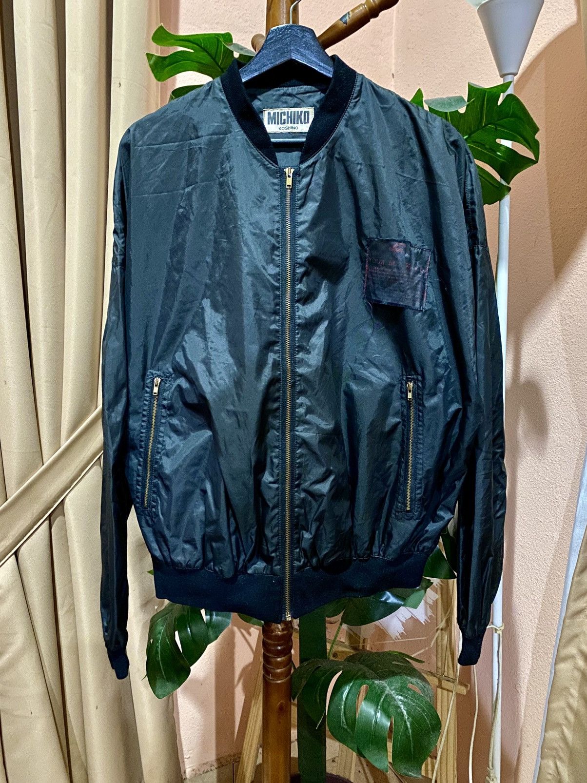 Michiko Koshino London Vintage Michiko Koshino London Bomber Jacket Nylon Size US L / EU 52-54 / 3 - 6 Thumbnail