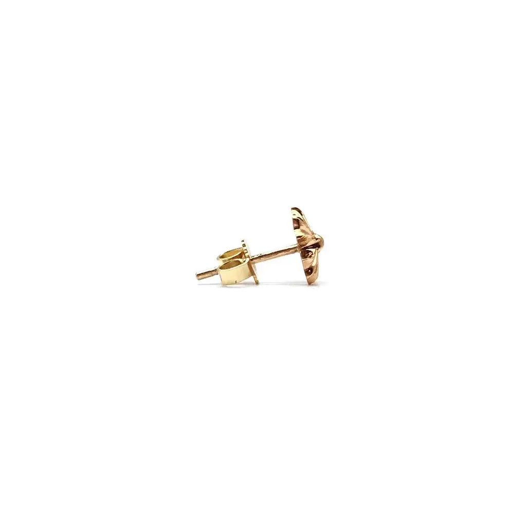 Chrome Hearts Chrome Herats 22K Gold Cross Ear Stud Size ONE SIZE - 4 Thumbnail