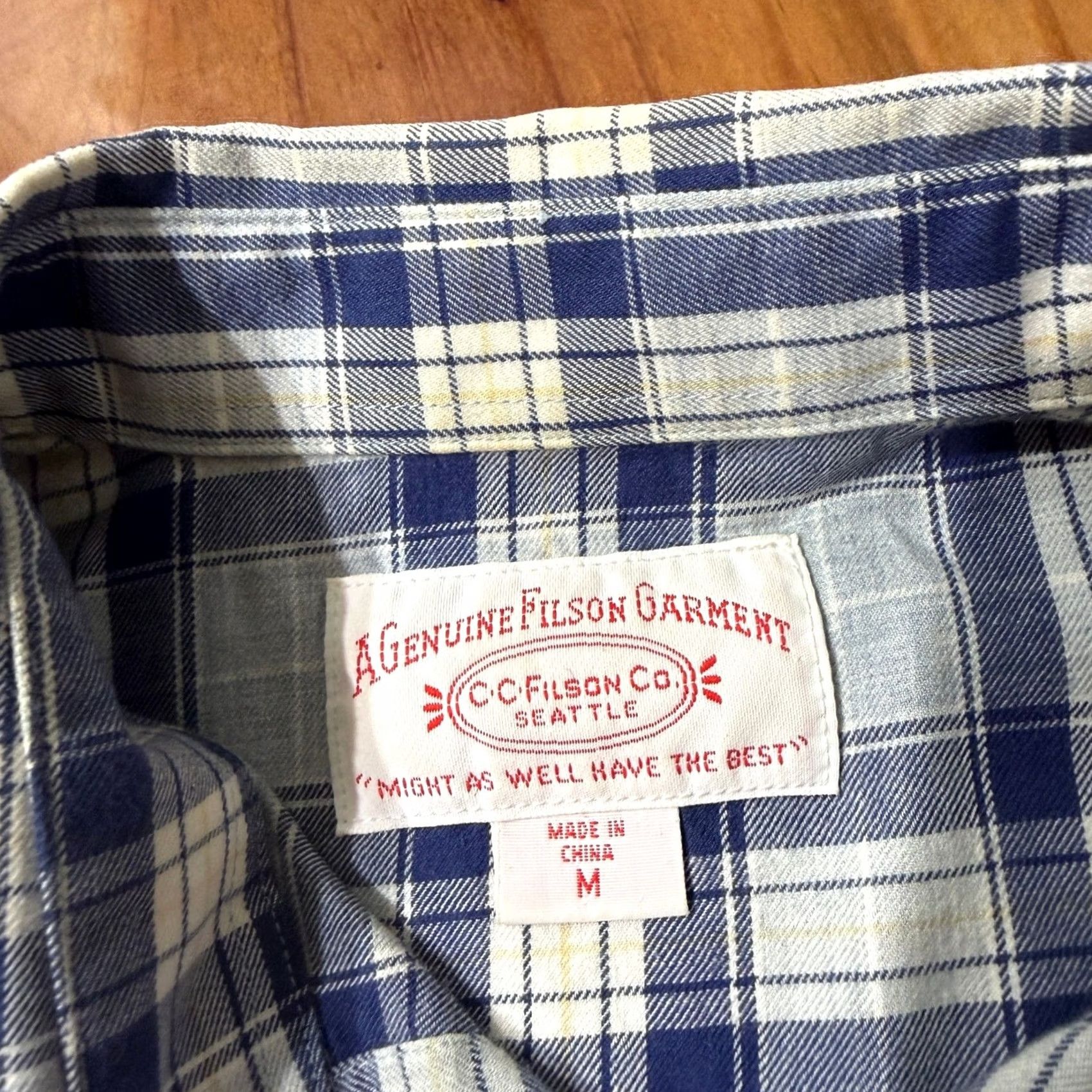 Filson Filson Shirt Mens Medium Plaid Cotton Long Sleeve Button Western Casual HH17 Size US M / EU 48-50 / 2 - 3 Thumbnail