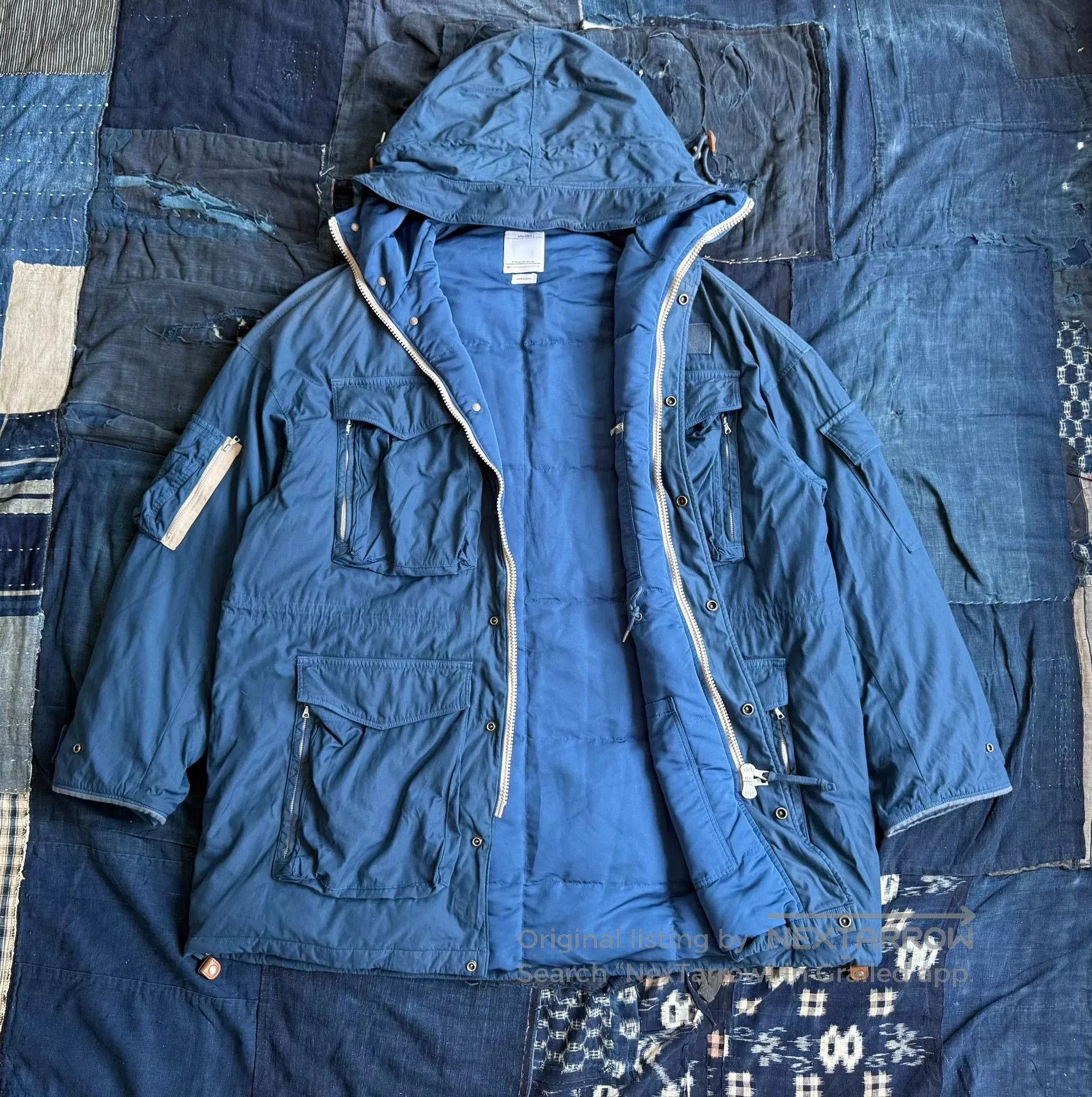 Visvim visvim krupa field down jacket in blue. Size US L / EU 52-54 / 3 - 2 Thumbnail
