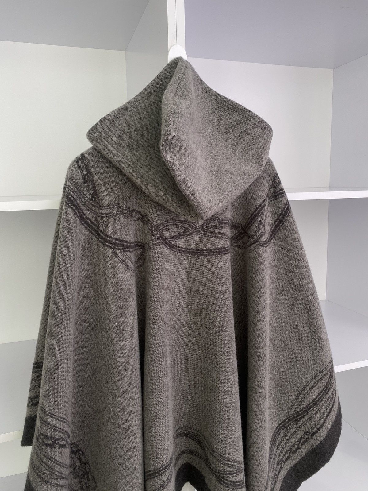 Ralph Lauren × Vintage Vintage Lauren by Ralph Lauren Belted Jacquard Poncho Size M / US 6-8 / IT 42-44 - 11 Thumbnail