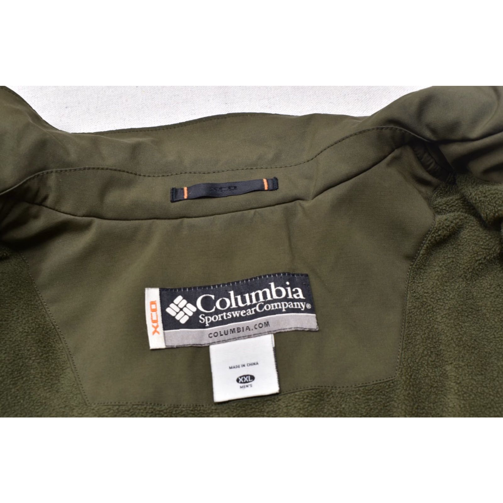 Vintage Columbia Jacket Men XXL Full Zip Green Softshell Fleece Lined Water Resistant Bomber Shirt? Size US XXL / EU 58 / 5 - 7 Thumbnail