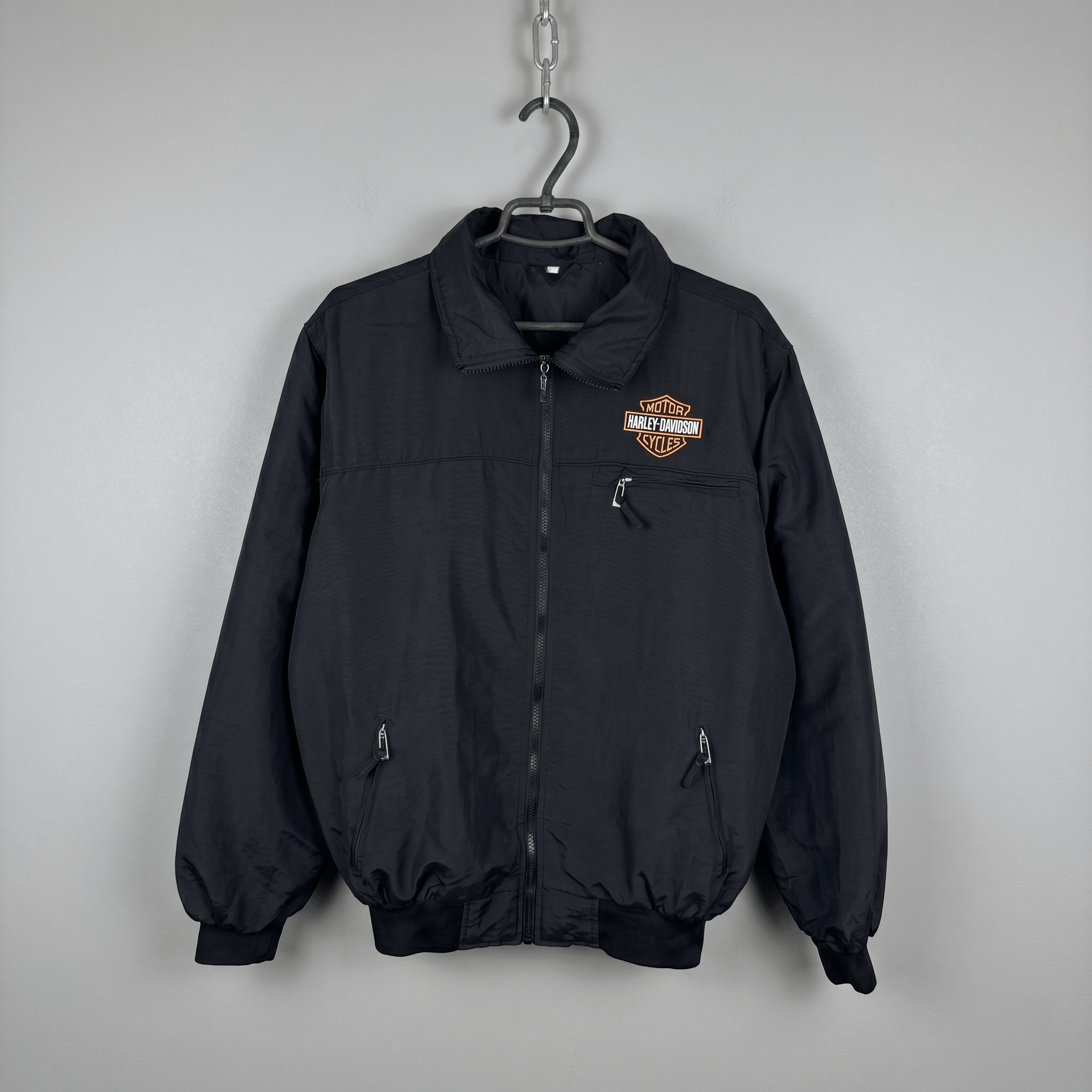 Harley Davidson RARE 90s Harley Davidson Bomber Jacket Racing Streetwear Size US XXL / EU 58 / 5 - 1 Thumbnail