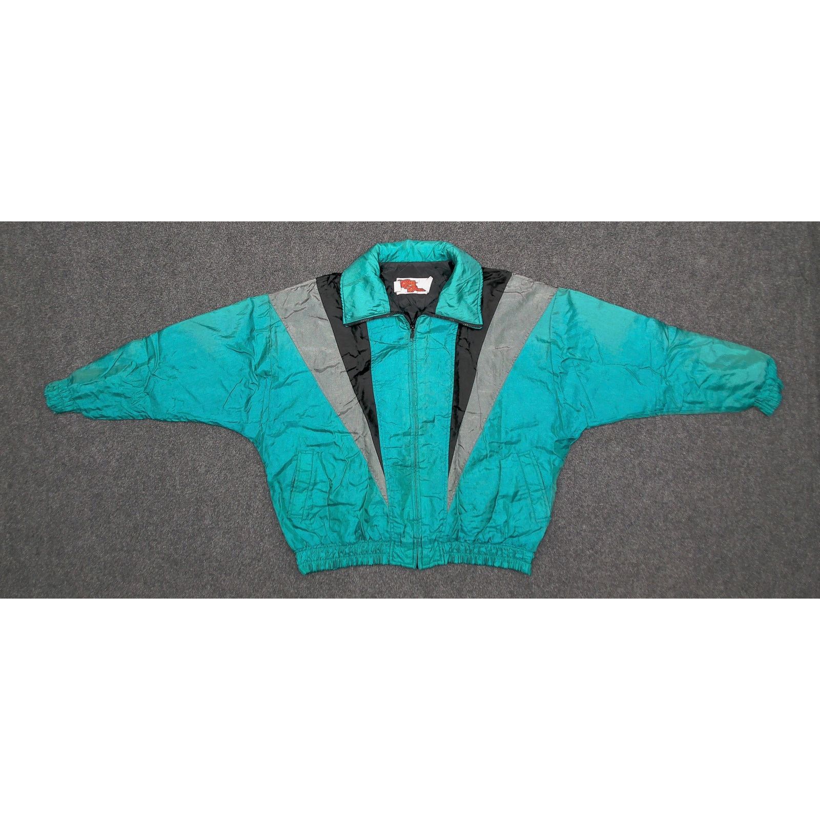 Vintage Vintage 80s Teal Boxy Batwing Ski Jacket Size XL / US 12-14 / IT 48-50 - 5 Thumbnail