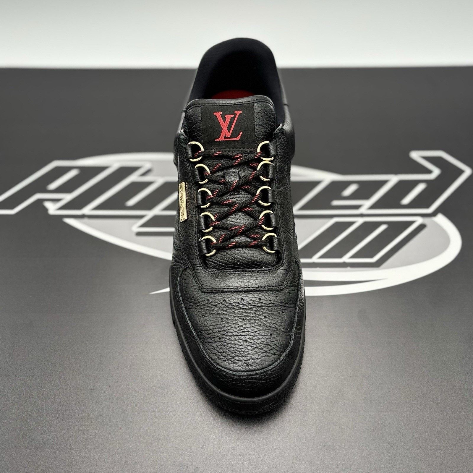 Louis Vuitton Louis Vuitton Hardware Calfskin Trainer ‘ Black, Gold ‘ Size US 10.5 / EU 43-44 - 5 Thumbnail