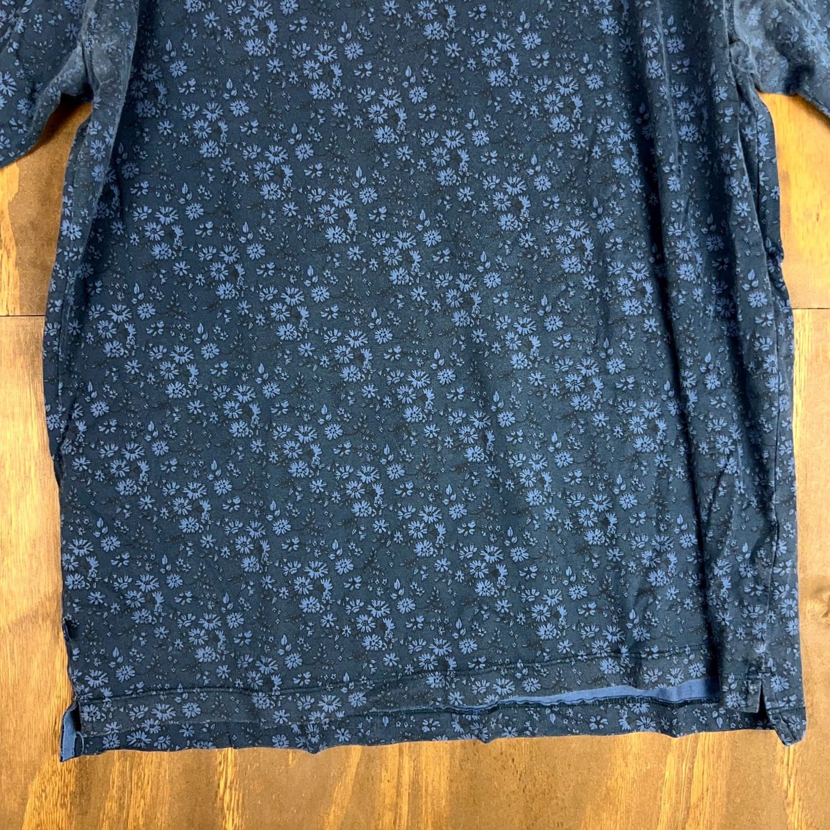 Mizzen+Main Mizzen + Main Mens Shirt Blue Floral Performance Polo XXL Shirt Short Sleeve Button-Down 2XL Athletic Golf Casual All Seasons Menswear Size US XXL / EU 58 / 5 - 3 Thumbnail