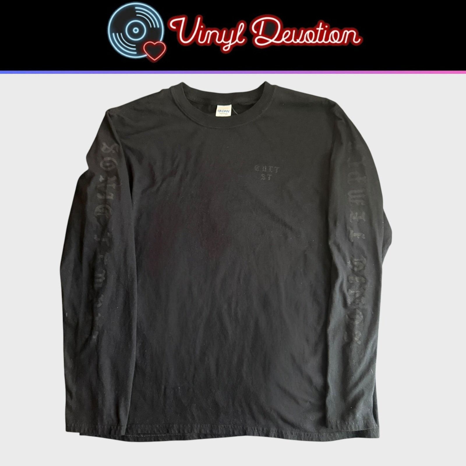 Band Tees The Cult Band Sonic Temple Black on Black Long Sleeve Size L Size US L / EU 52-54 / 3 - 1 Thumbnail