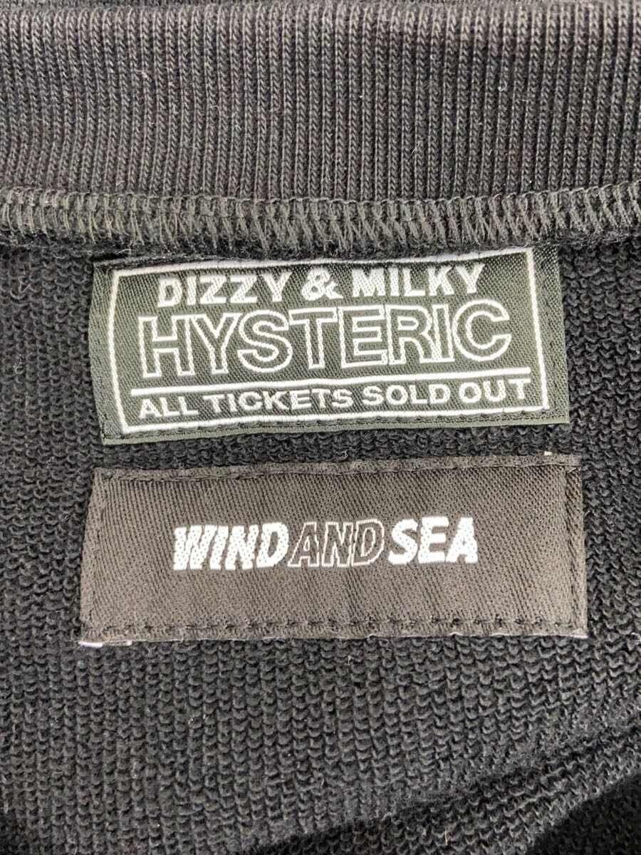 Hysteric Glamour Hysteric Glamour x Wind & Sea Cotton Sweatshirt Black Size US XL / EU 56 / 4 - 3 Thumbnail