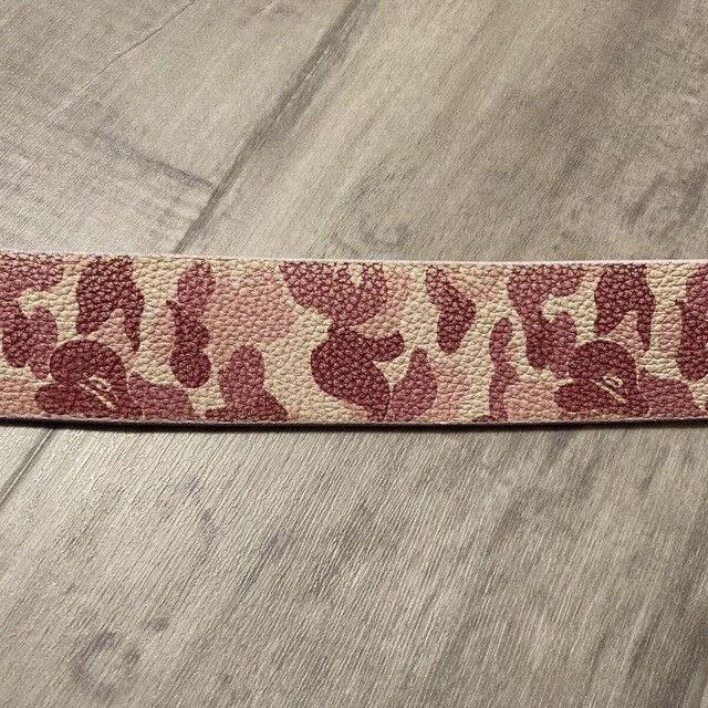 Bape BAPE Gold Buckle Leather Belt ABC CAMO PINK a bathing ape Size ONE SIZE - 6 Thumbnail