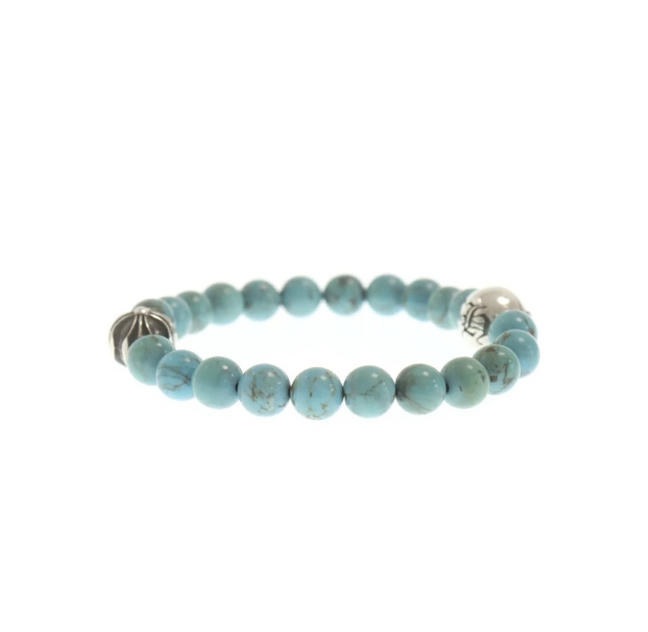 Chrome Hearts CHROME HEARTS 8MM TURQUOISE BEADS BRACELET Size ONE SIZE - 2 Thumbnail