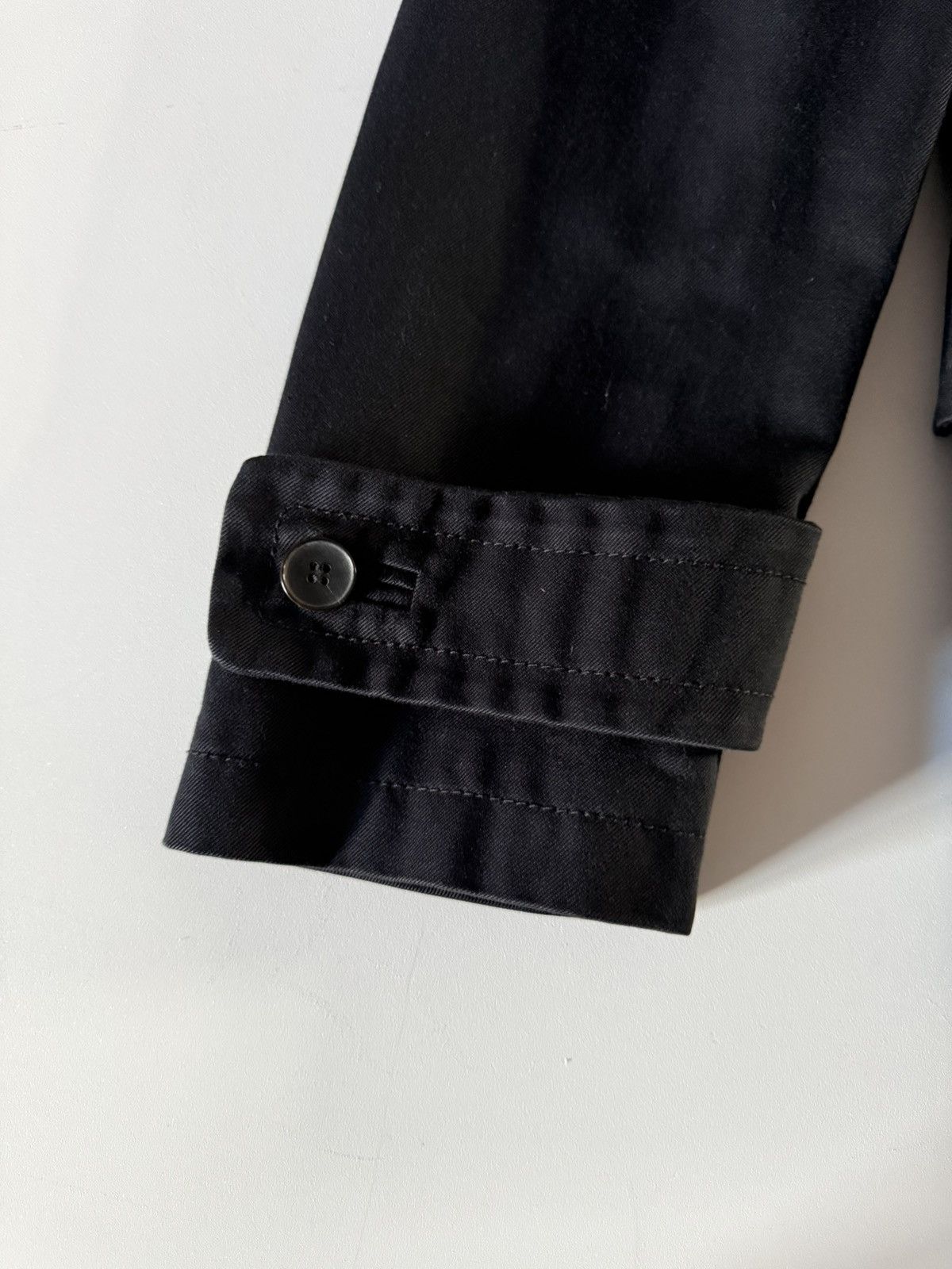Gucci GUCCI-Black 100% Cotton Double-Breasted Jacket-Field Coat XL Size US L / EU 52-54 / 3 - 8 Thumbnail