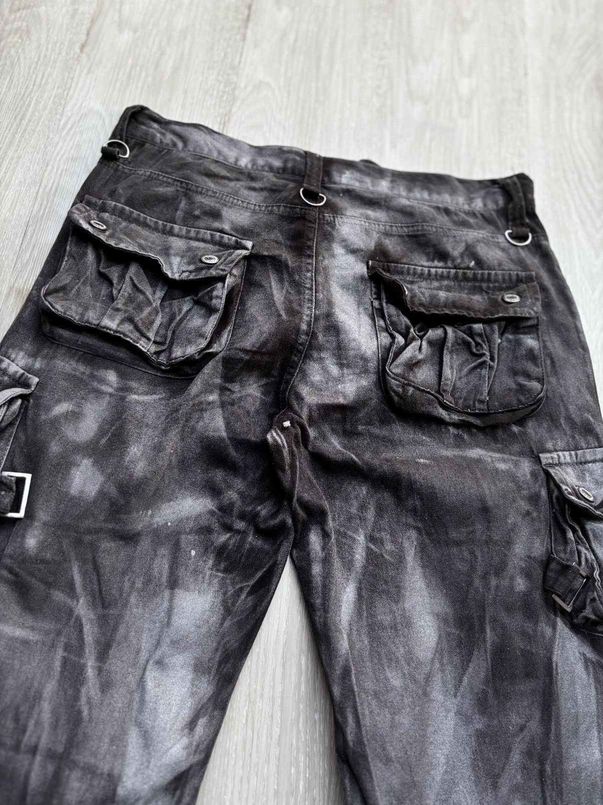 Japanese Brand LOWBOX flared lace up cargo pants Size US 31 - 8 Thumbnail
