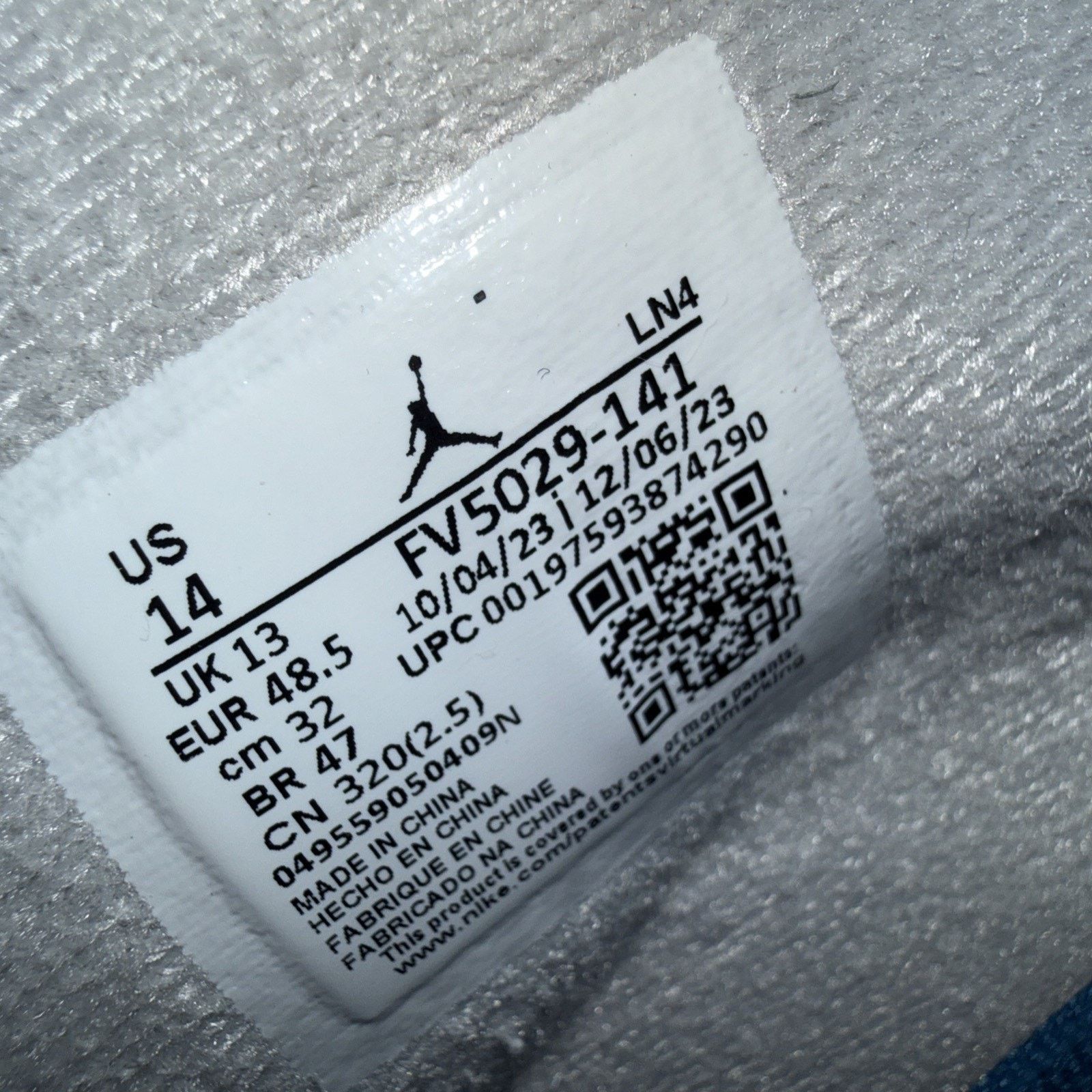 Jordan Brand Nike Air Jordan 4 Retro Shoe Military Industrial Blue FV5029 Size US 14 / EU 47 - 7 Thumbnail