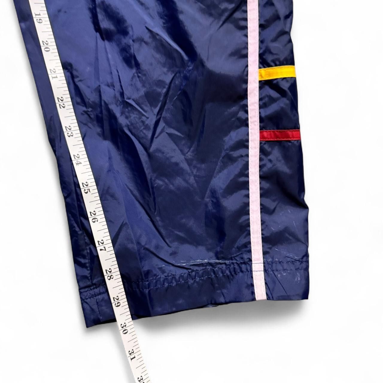 Nike GS Signature Navy Nylon Track Pants Baggy Y2K 90s Retro Size US 34 / EU 50 - 4 Thumbnail
