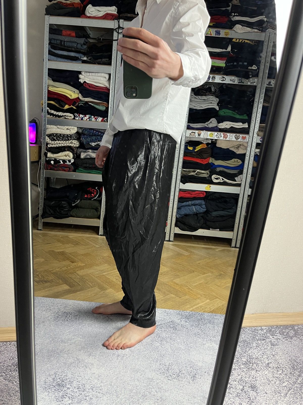 Balmain BNWT🔥 Balmain Paris Asymmetric Draped Silk Trousers Pants Size US 32 / EU 48 - 4 Thumbnail