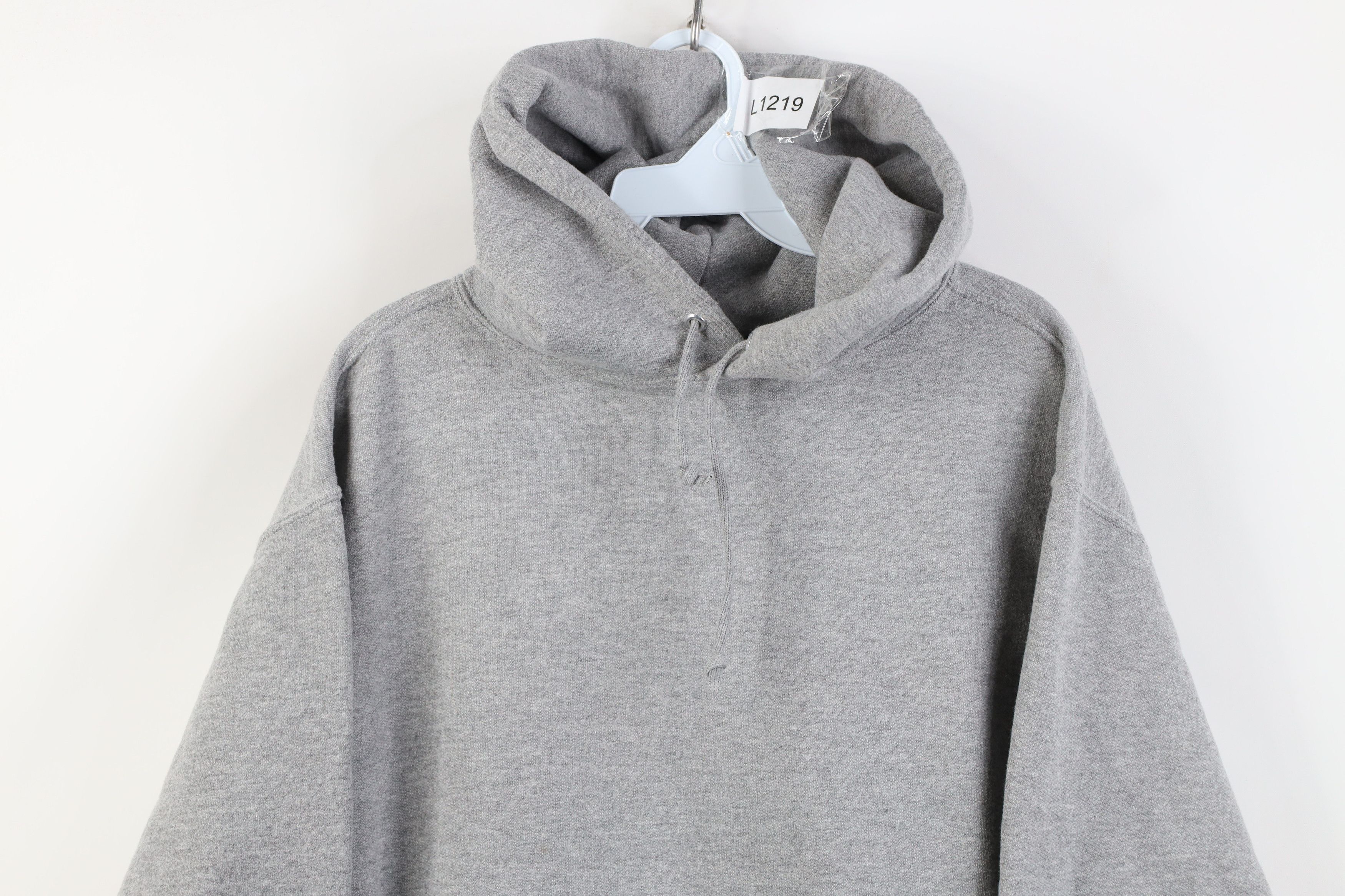Vintage Vintage 90s Y2K Streetwear Hoodie Sweatshirt Heather Gray Size US M / EU 48-50 / 2 - 2 Thumbnail