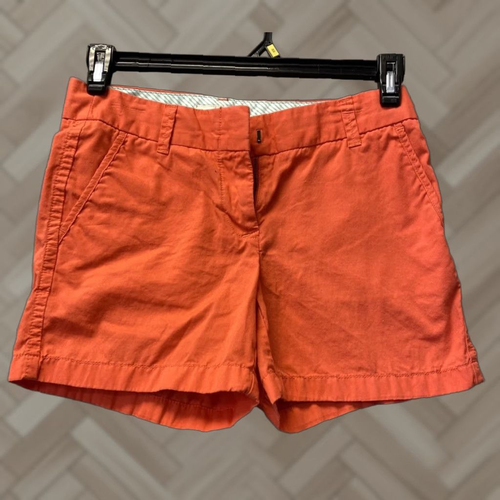 J.Crew J.CREW Shorts Women 2 Coral Linen Blend Waist Pockets /96-49 Womens Size 26" / US 2 / IT 38 - 1 Thumbnail