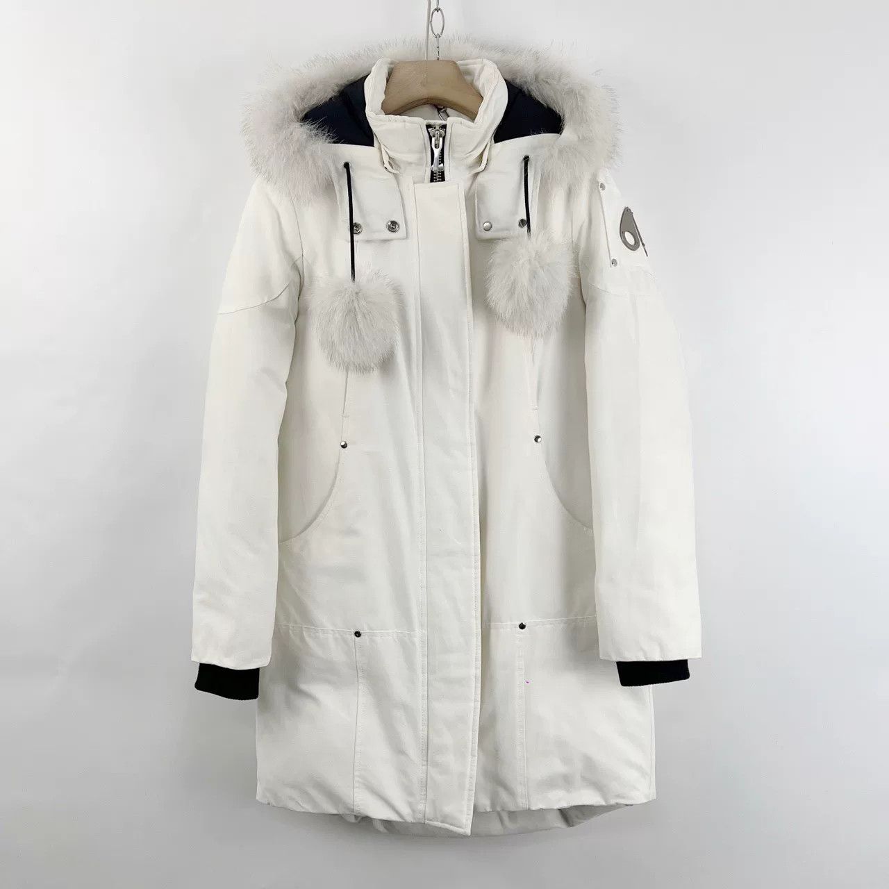 Moose Knuckles Moose Knuckles Stirling White Down Jacket Size S / US 4 / IT 40 - 1 Thumbnail