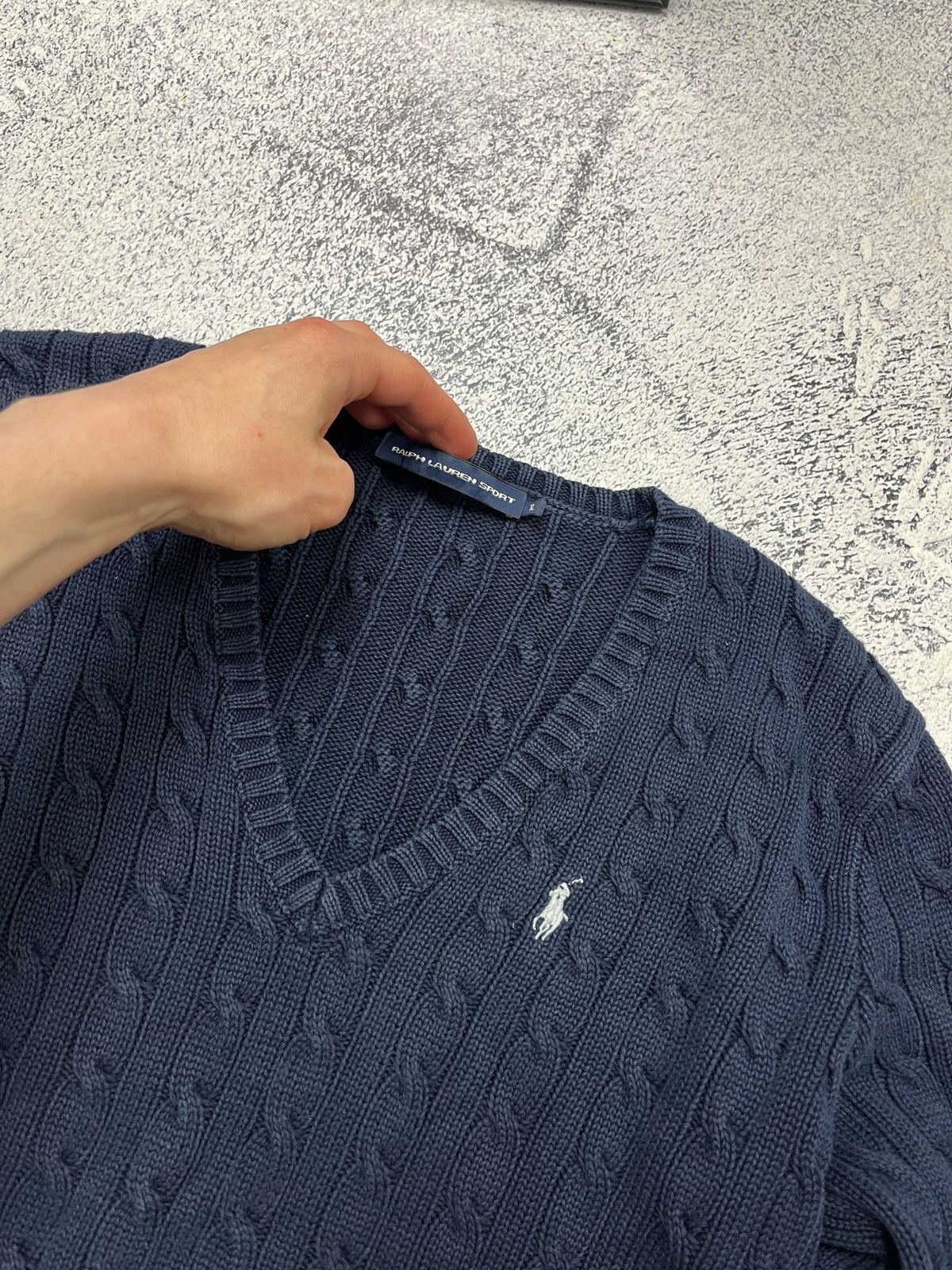 Polo Ralph Lauren × Ralph Lauren Polo Ralph Lauren Cable Knit Preppy Style Sweater Luxury Size US S / EU 44-46 / 1 - 6 Thumbnail