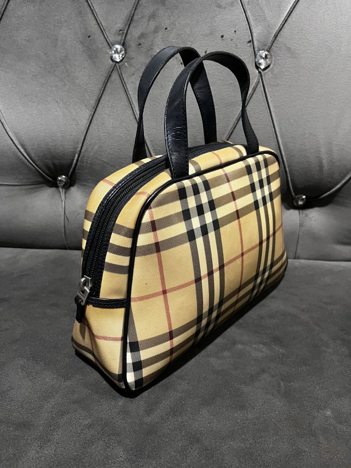 Burberry Authentic Burberry Nova Check Dome Handbag Size ONE SIZE - 6 Thumbnail